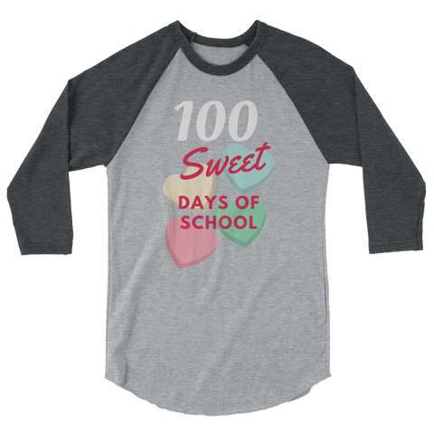 100 Sweet Days raglan shirt